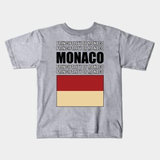 Flag of Monaco Kids T-Shirt